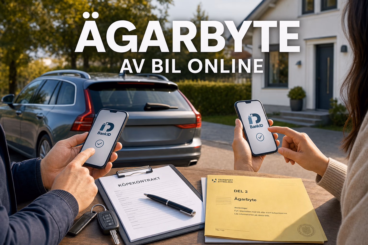 Ägarbyte av bil online: steg för steg