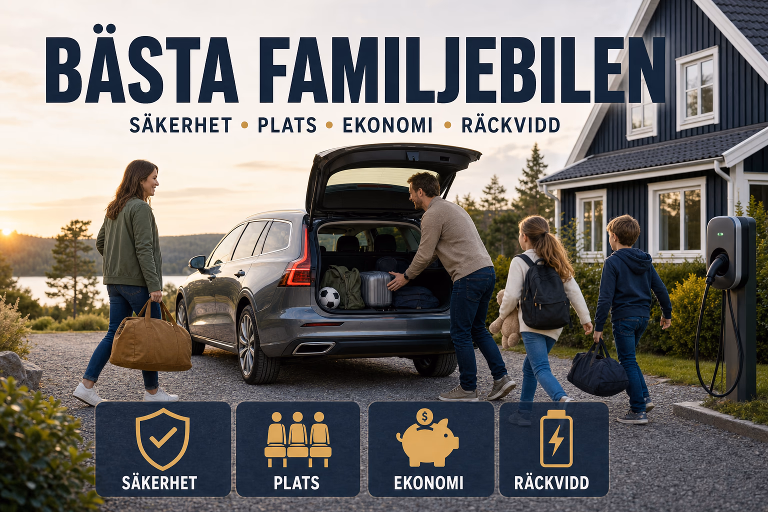 Bästa familjebilen: så väljer du med säkerhet, plats och ekonomi