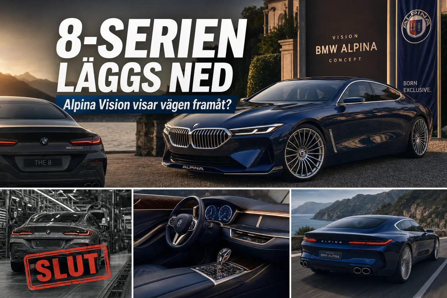 BMW 8-serie läggs ned utan ersättare – Alpina Vision visar möjlig efterföljare