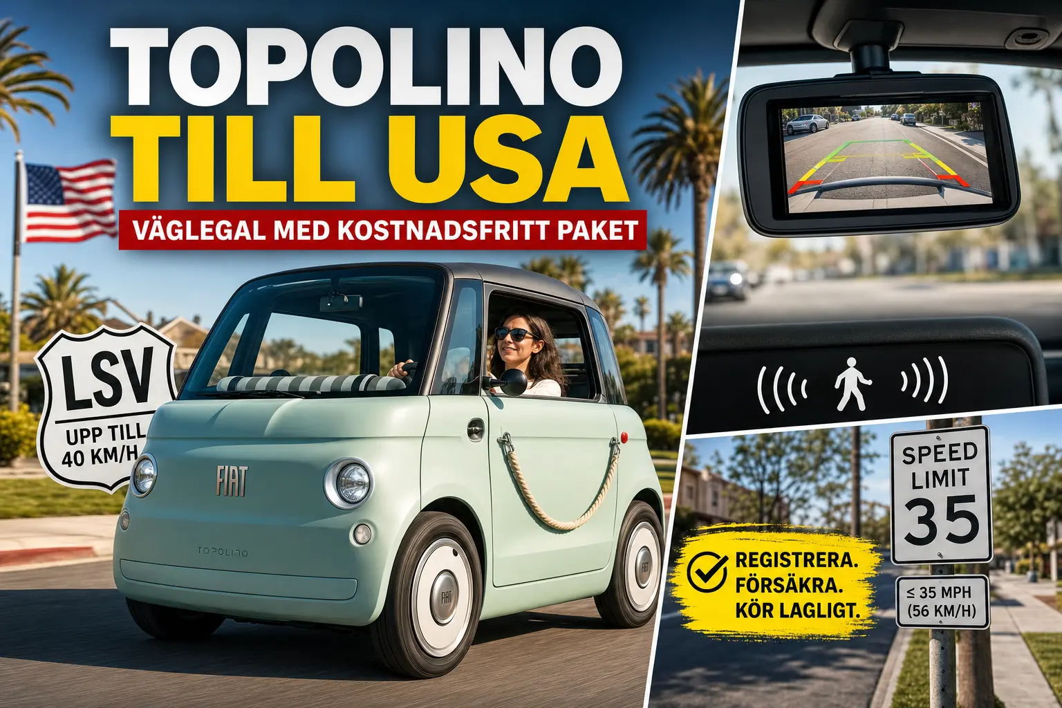 Fiat Topolino kan bli väglegal i USA med kostnadsfritt paket