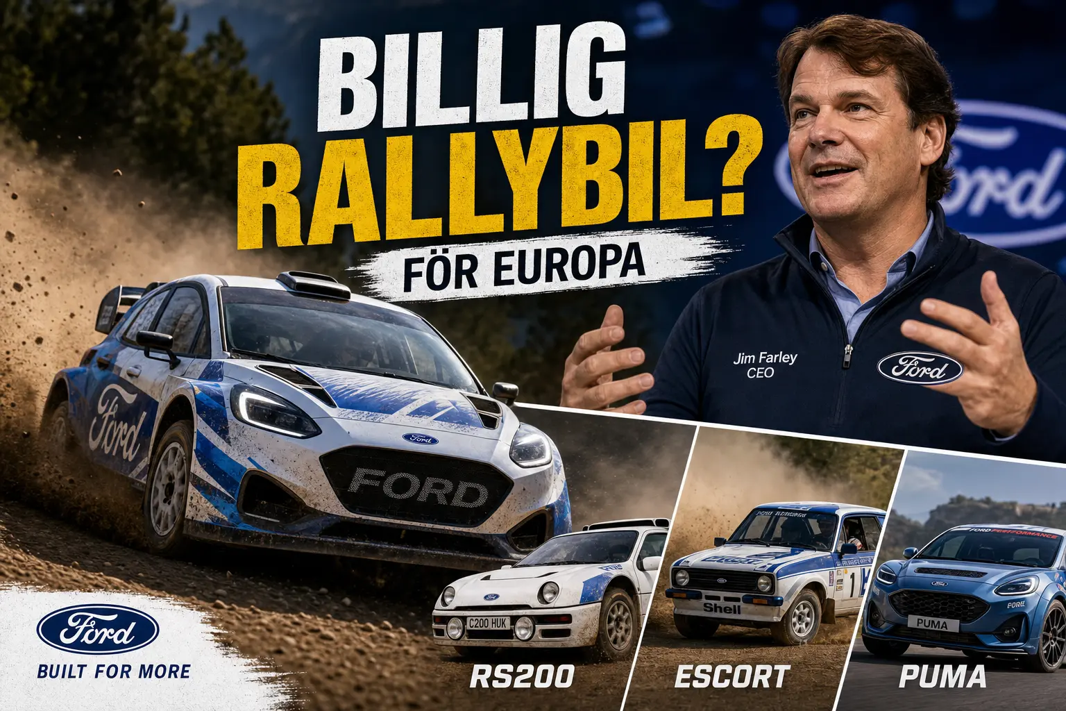 Ford överväger en billig rallybil för Europa