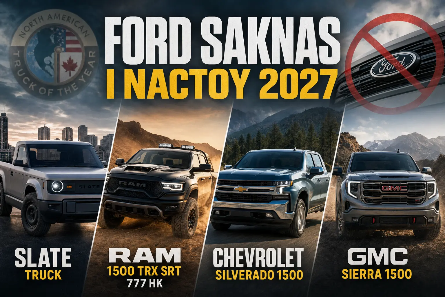Ford saknas i NACTOY:s truckfält 2027 efter fyra raka segrar