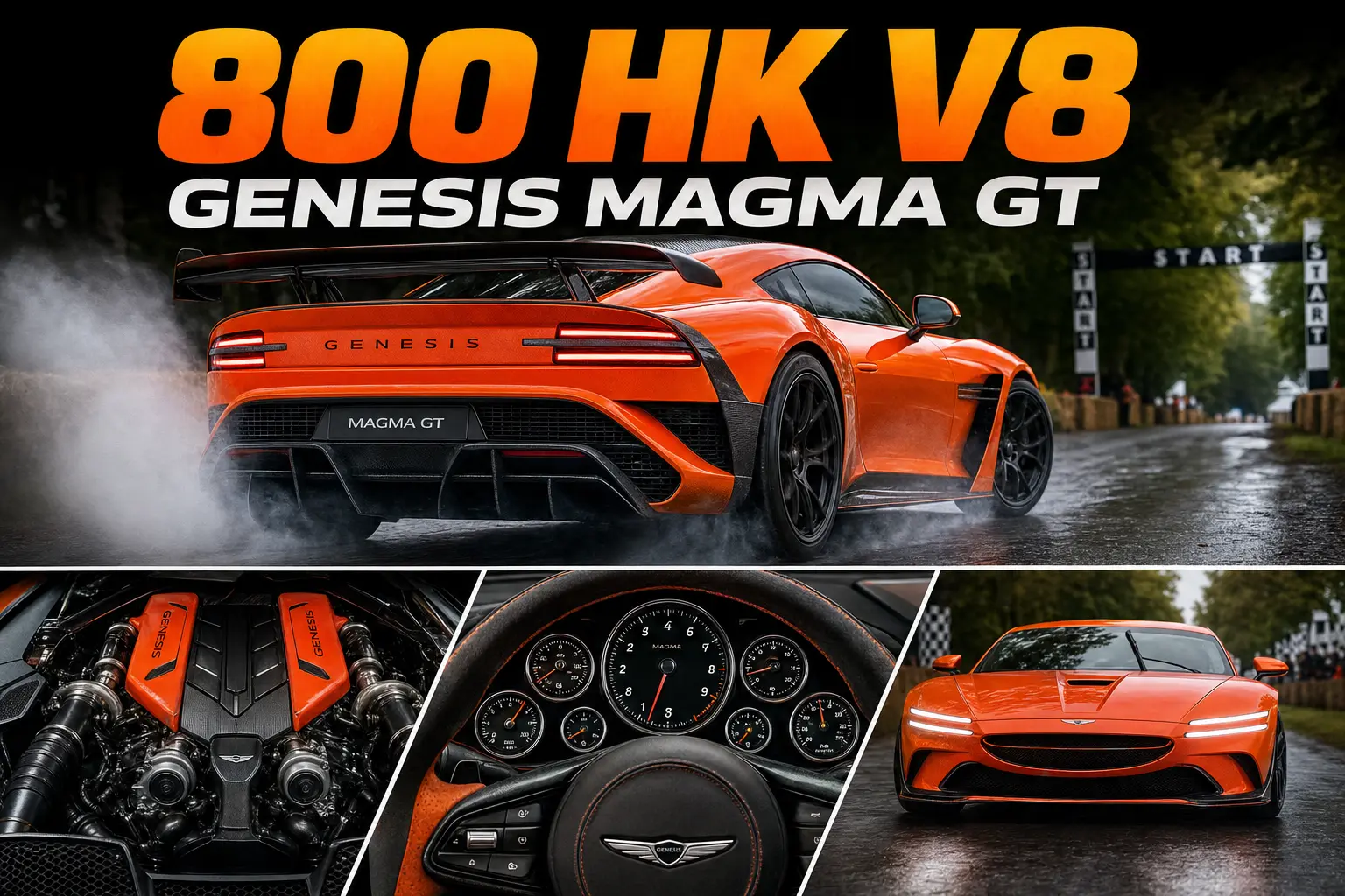 Genesis Magma GT körs med V8 på upp till 800 hästkrafter