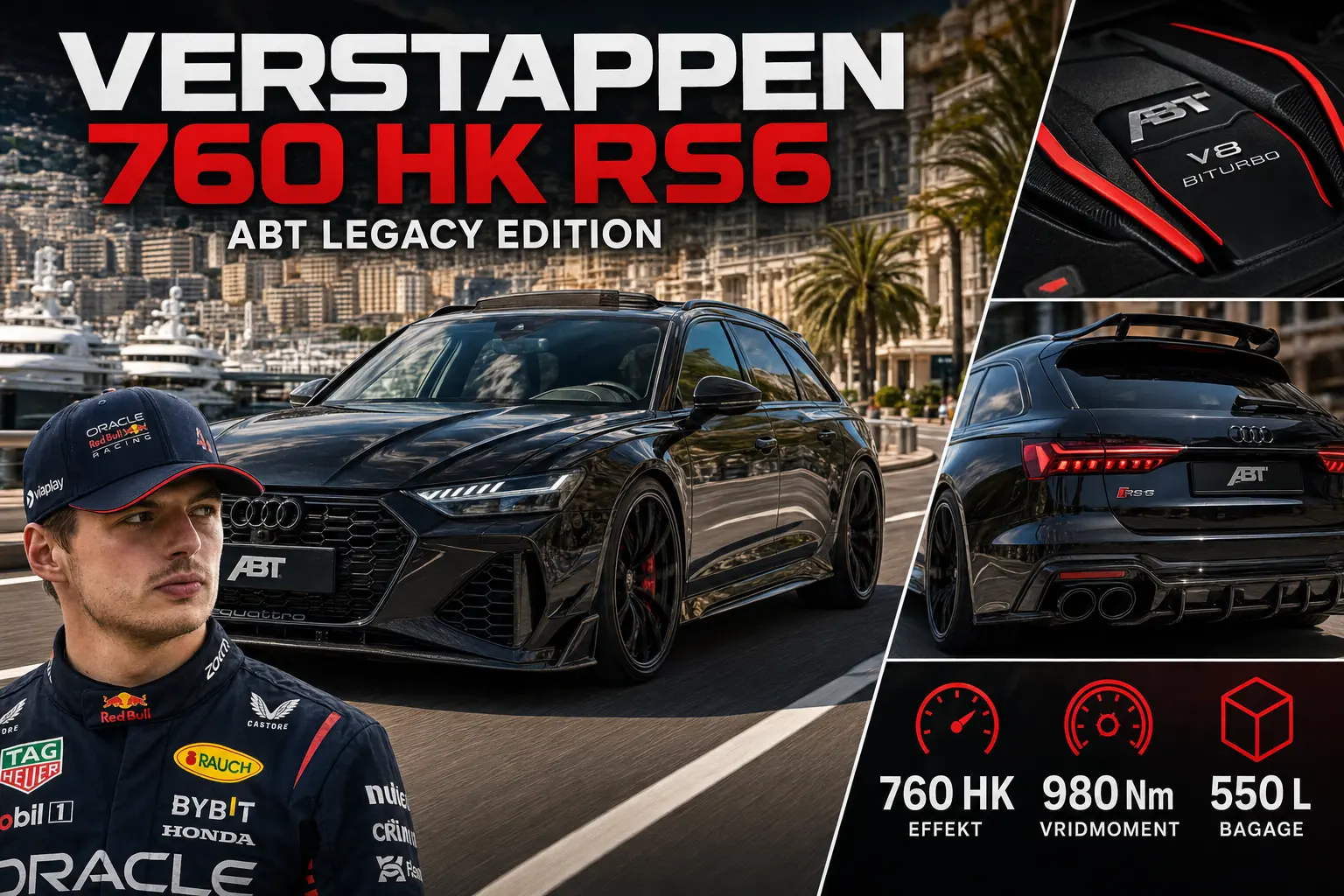 Max Verstappen kör ABT-trimmad Audi RS6 Avant med 760 hästkrafter