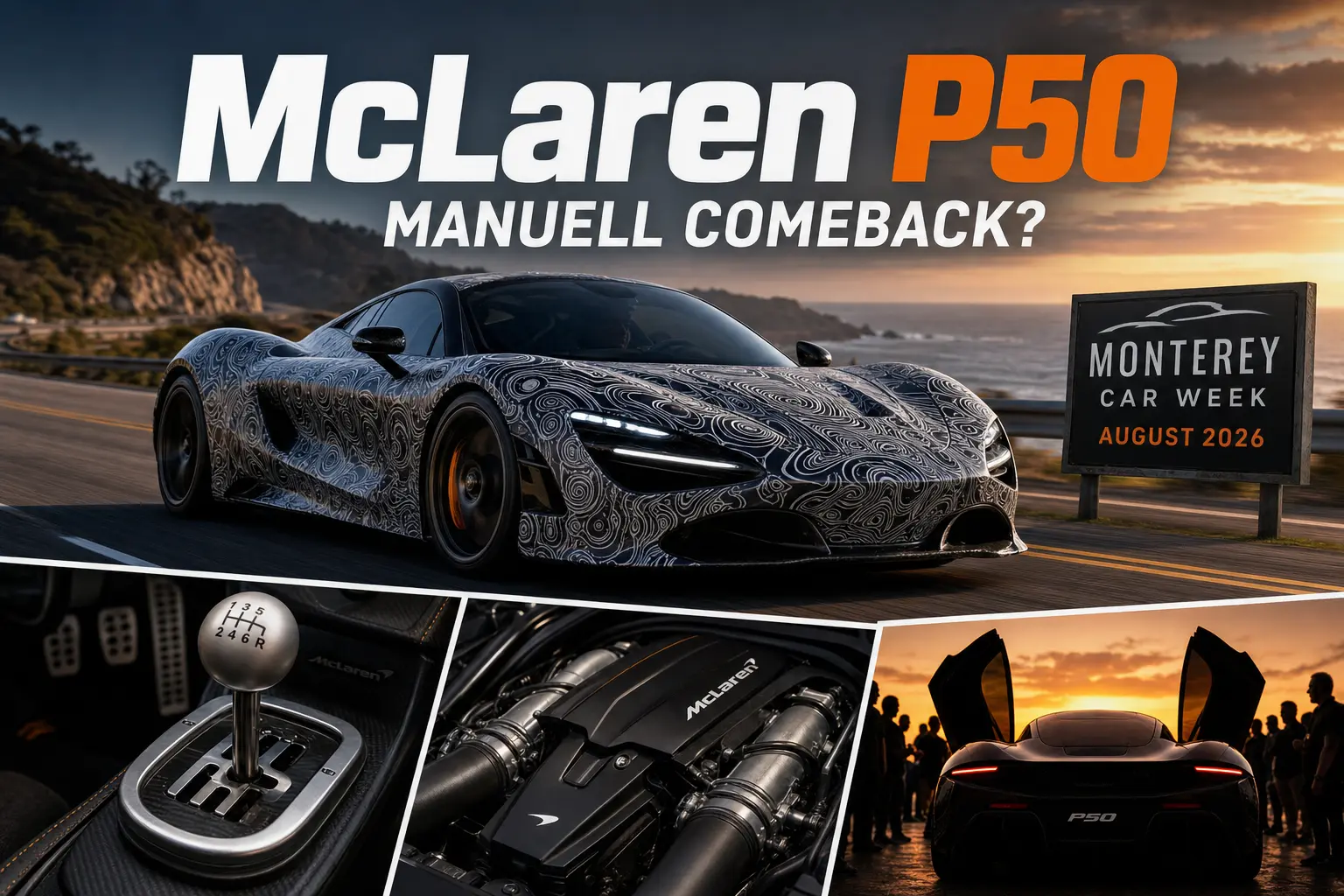 McLaren P50 uppges få manuell växellåda efter nästan 30 år