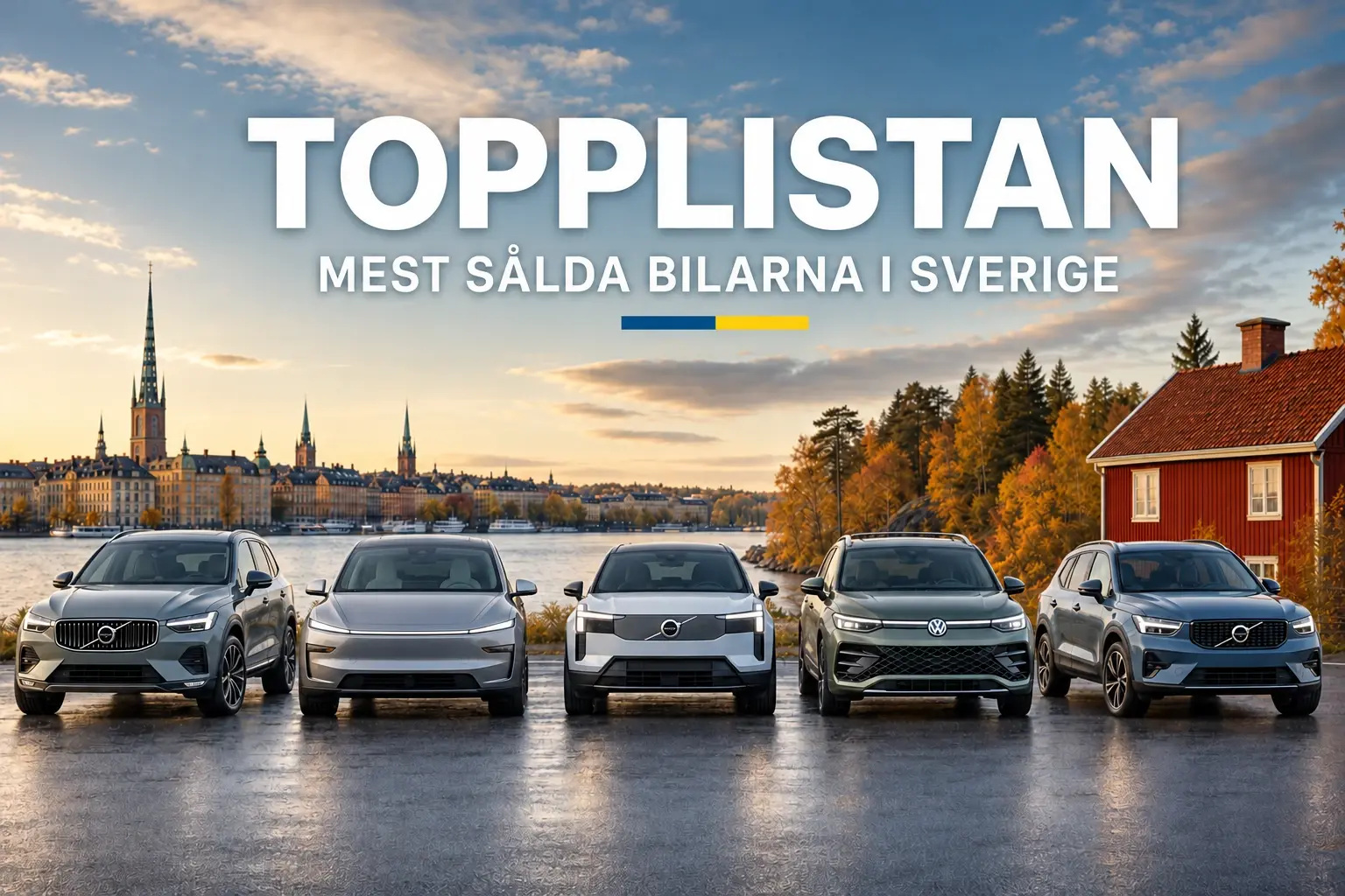 Mest sålda bilarna i Sverige: topplistan över de populäraste modellerna