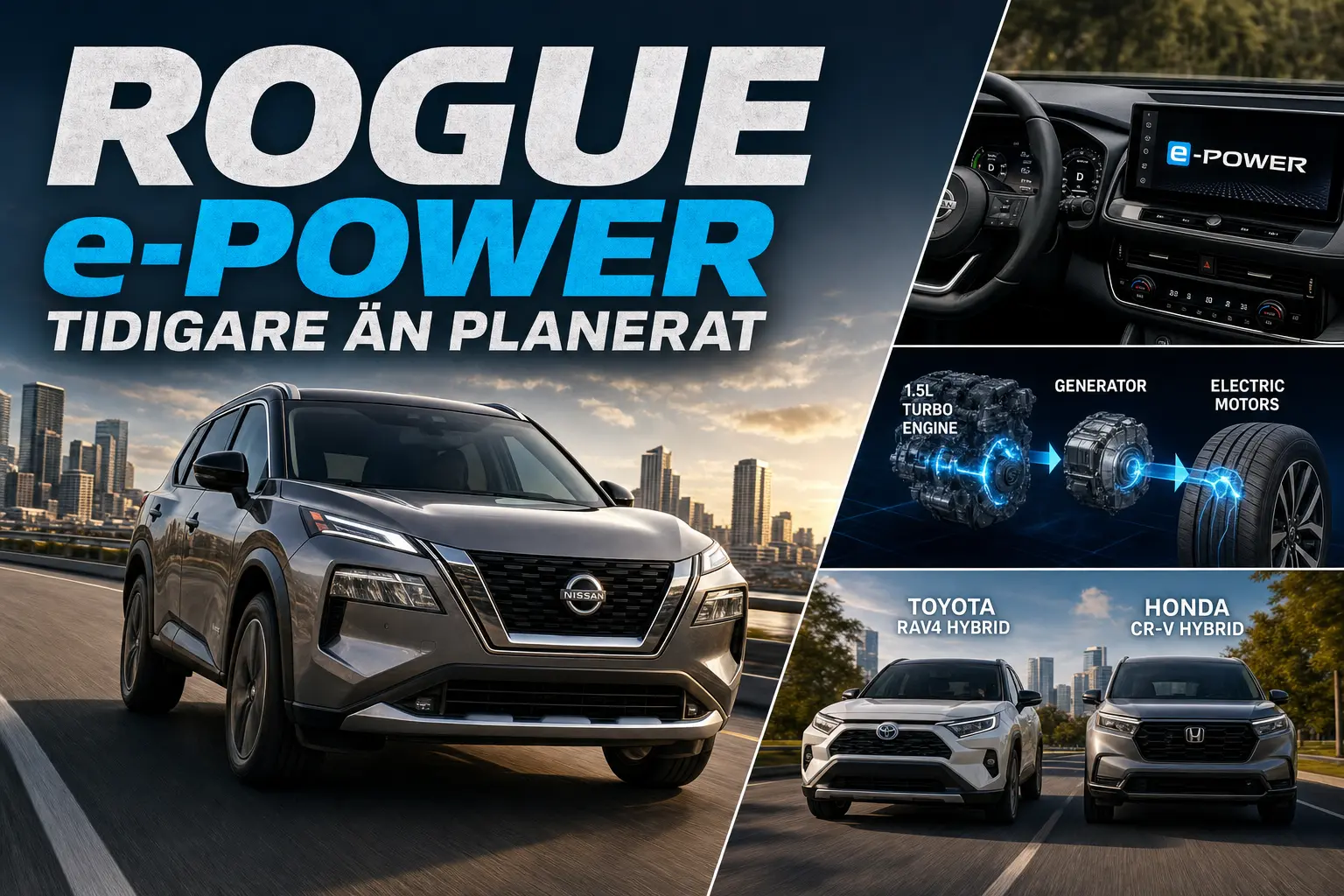 Nissan tidigarelägger Rogue e-Power – men få bilar når handlarna