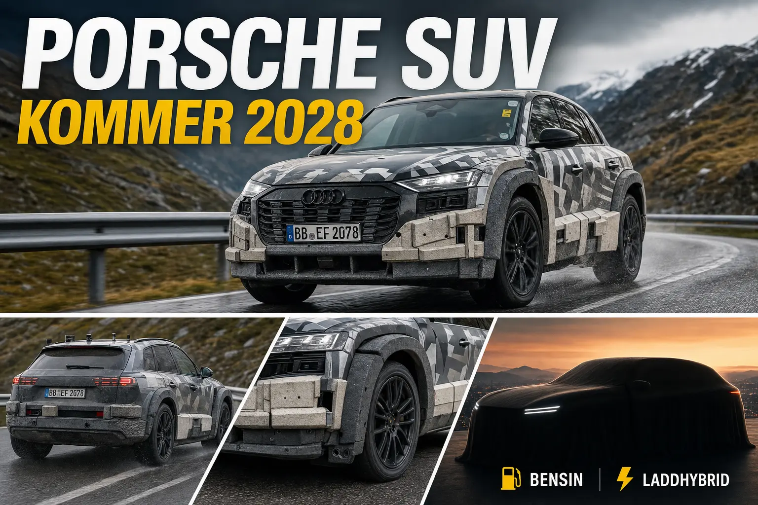 Porsche testar Macan-ersättare i Audi Q5-kaross inför 2028