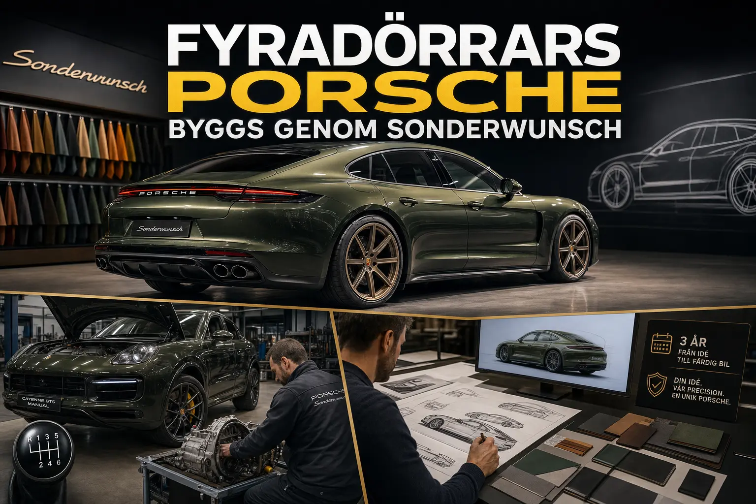 Porsche bygger unika fyradörrars modeller genom Sonderwunsch