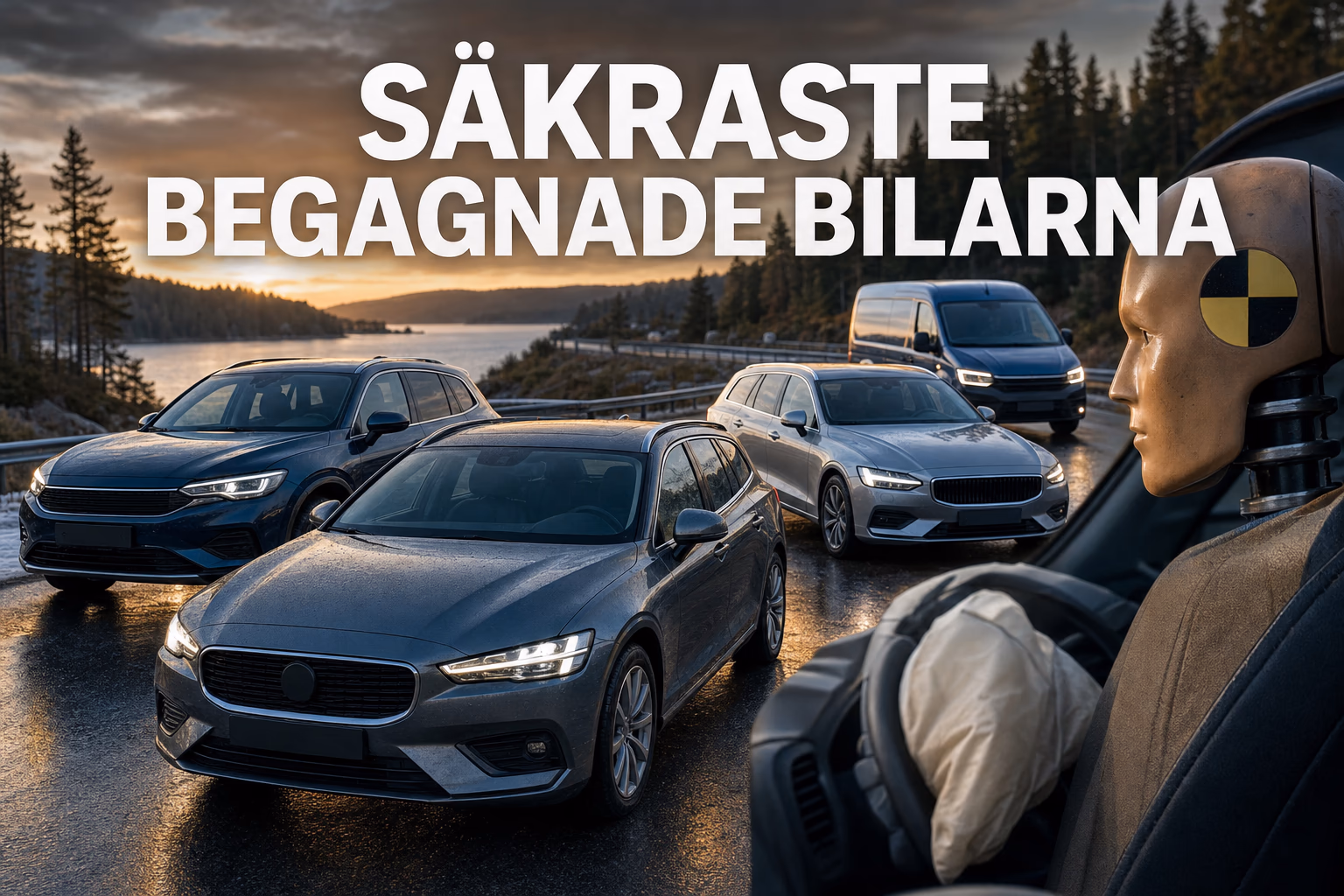 Säkraste begagnade bilarna enligt Folksams krockstudie