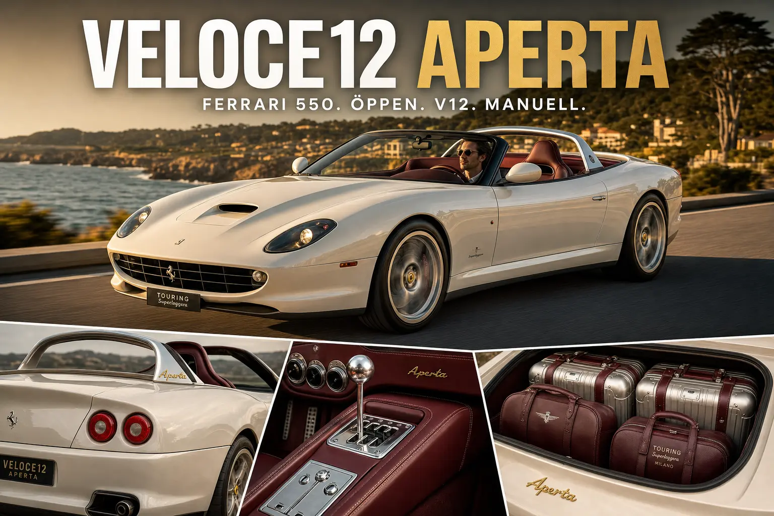 Touring Veloce12 Aperta gör Ferrari 550 till öppen V12-restomod