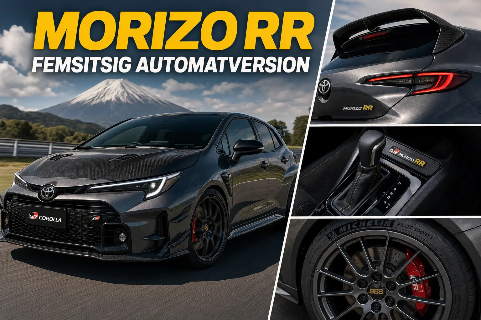 Toyota GR Corolla Morizo RR blir femsitsig automatversion
