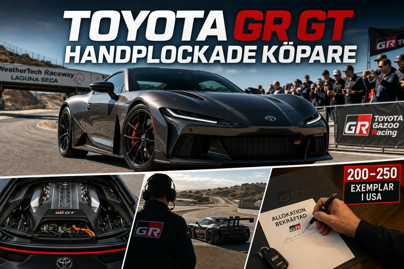 Toyota handplockar köpare till GR GT – USA får högst 250 bilar