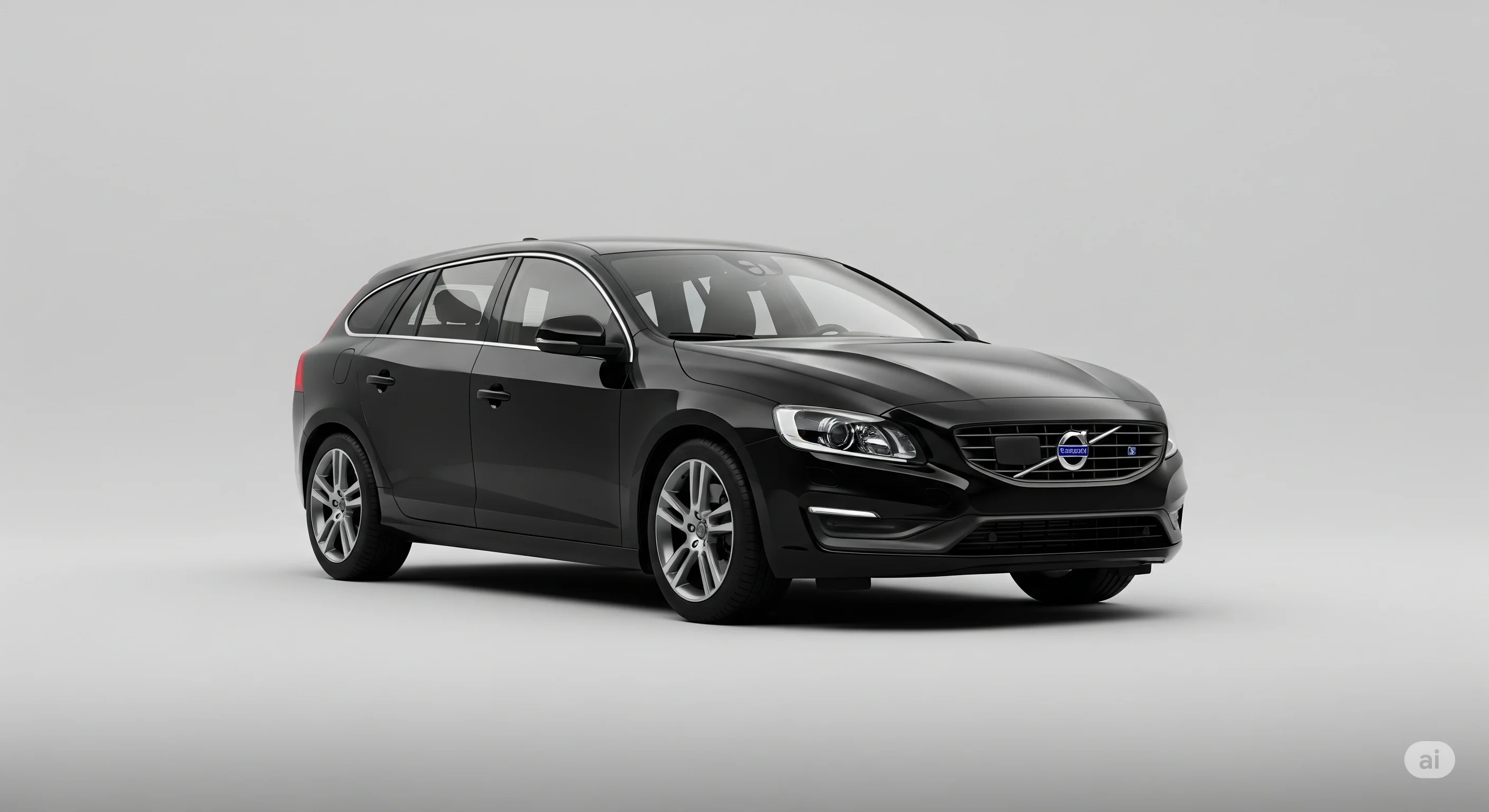 En svart Volvo V60, en säker och bekväm svensk klassiker som begagnad.